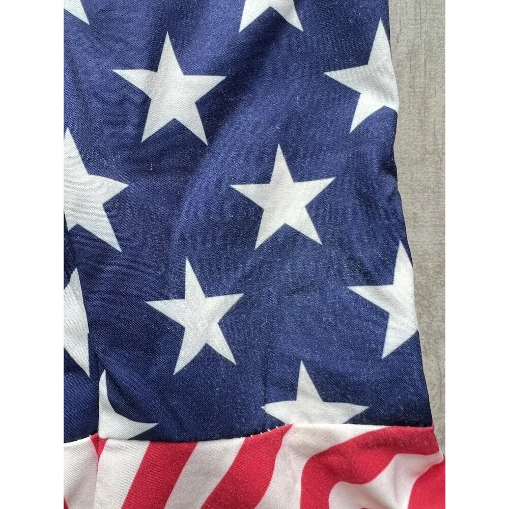 Los Angeles Boutique Toddler Girl American Flag Outfit Holiday Party Jumpsuit 3T - Picture 6 of 11